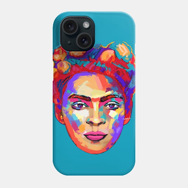 frida portrait high quality Phone Case by mailsoncello