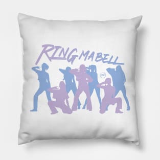 Silhouette design of the billlie group in the ring ma bell era Pillow