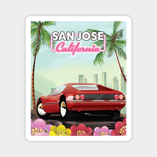 San Jose California Magnet by nickemporium1