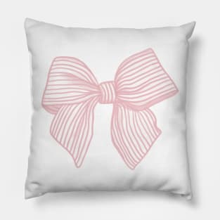 Coquette Pink Bow Pillow