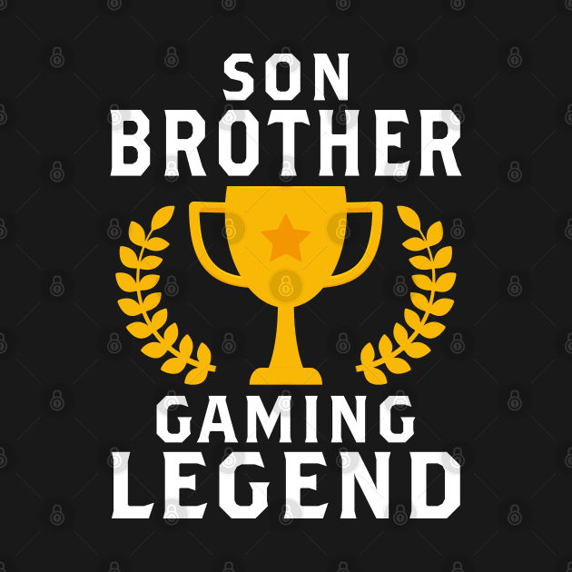 Son Brother Gaming Legend Gamer Gifts For Teen Boys Gaming by Herotee