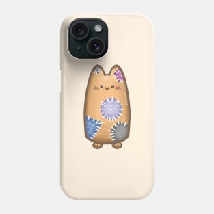 Cat with Fabric Fill Pattern Phone Case