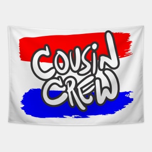 Cousin Crew Red, White and Blue Tapestry