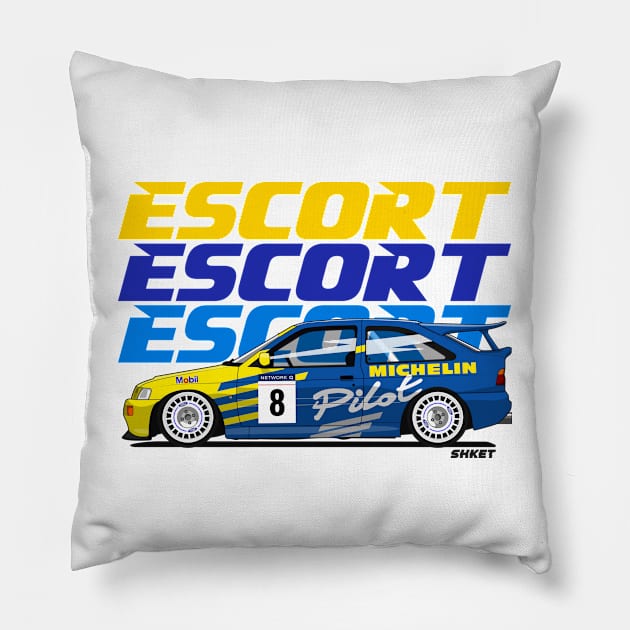 ESCORT RALLYE Pillow by shketdesign