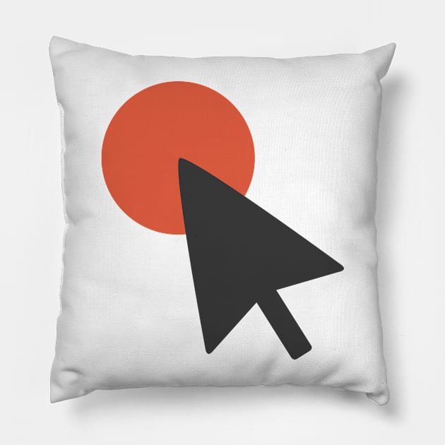 Mouse Arrow Pointer Selection Pillow by THP Creative