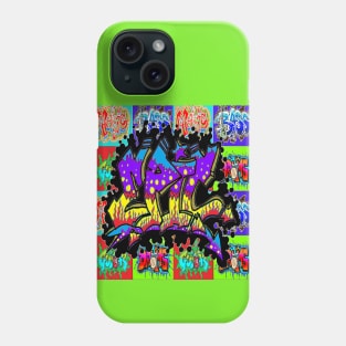 graffiti epic music pattern 2 Phone Case