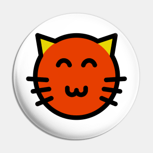 Cute Little Kitten Cat Orange Pin