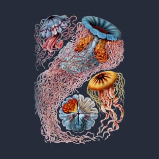 Jellyfish by Ernst Haeckel T-Shirt