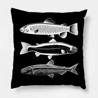 Types Of Trouts Pillow