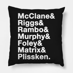 80's Action Tribute Pillow