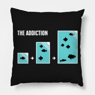 Funny Fish Aquarium Addiction Pillow
