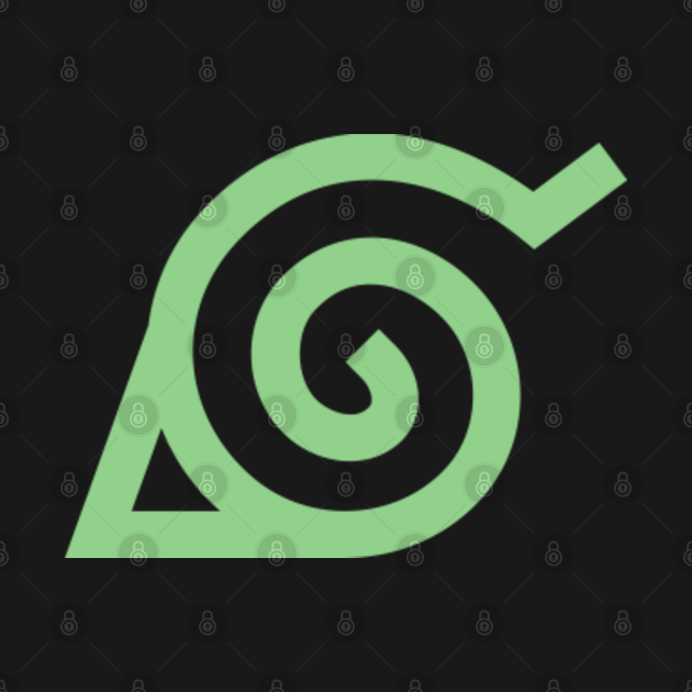 Naruto Konoha Leaf Symbol - Naruto - Long Sleeve T-Shirt ...