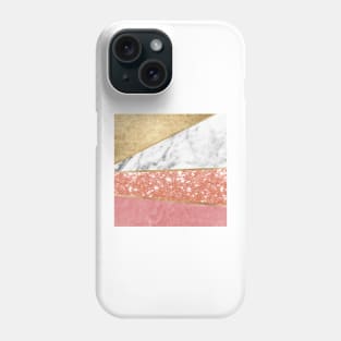 Spliced classic gold marble - summer Phone Case