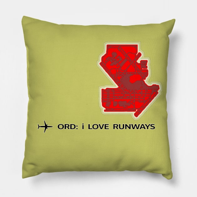 ORD: i Love Runways Pillow by yaronstern