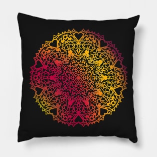 Heart mandala Pillow