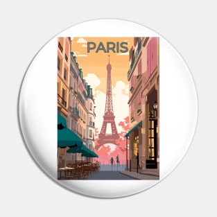 Romantic Parisian Streets - Vintage-Style Pin