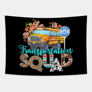 Back To School Transportation Squad Bus Driver School Tapestry