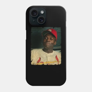 Lou Brock in St. Louis Cardinals Phone Case