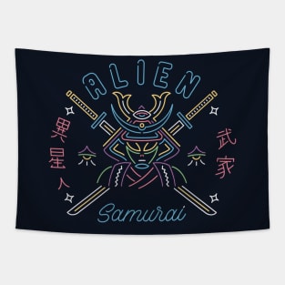 Alien Samurai Tapestry