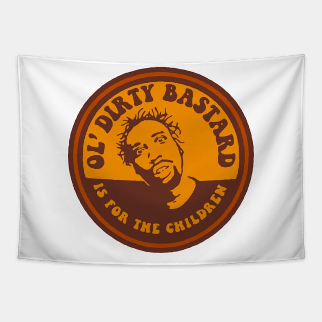 Ol' Dirty Bastard Is For The Children Tapestry by GIANTSTEPDESIGN