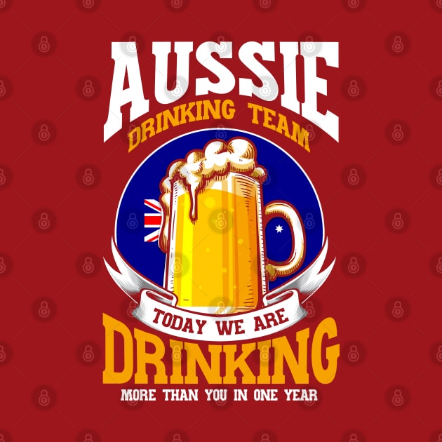 Beer Australian Flag Australia Gift by Toeffishirts