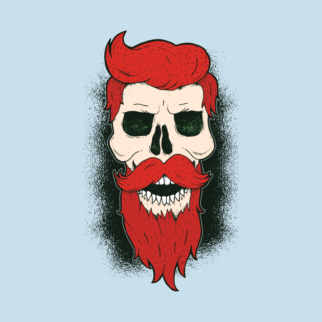 Disover Bearded Skull - Bearded Skull - T-Shirt