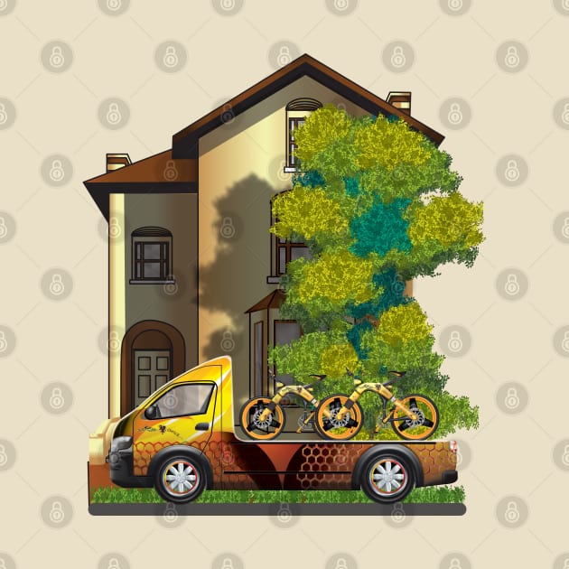 CS Cartoon Machines Van Truck Bicycles and House  V 1.1. by OmarHernandez