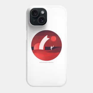 Minimalist Arrakis, Red Sunrise Phone Case