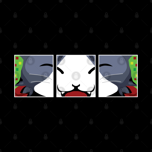 Cait Sith Game Over Cait Sith Tapestry TeePublic