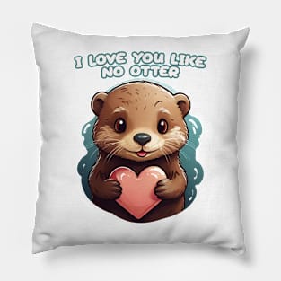 Kawaii cute otter Pillow