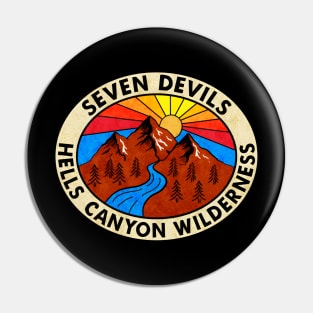 Seven Devils Mountains Hells Canyon Wilderness Idaho Snake River Pin
