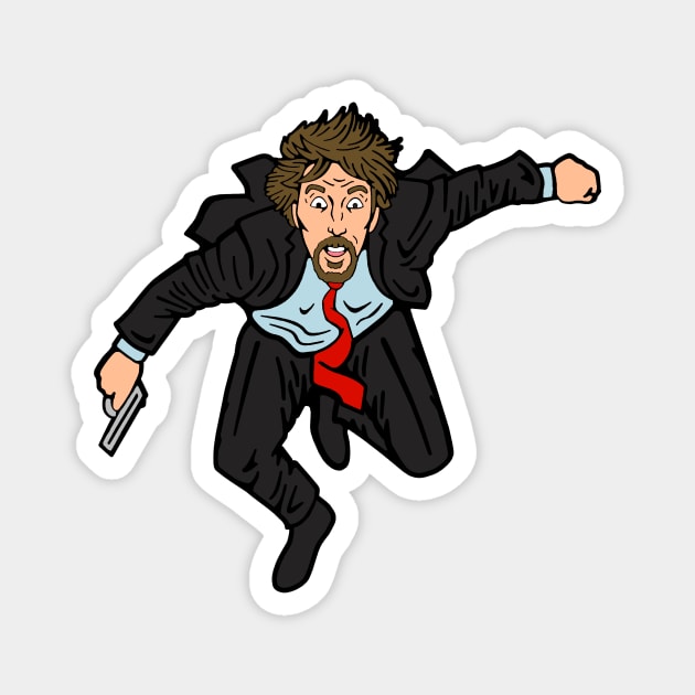 Hans Gruber Magnet by BigOrangeShirtShop