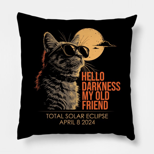 Hello-Darkness-My-Old-Friend Pillow by GreenCraft