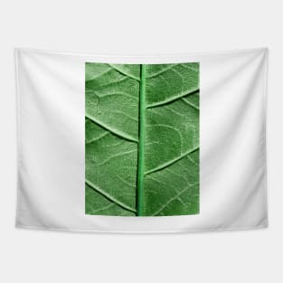 Veined Green Leaf Tapestry