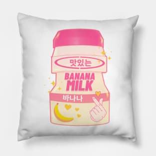 Kawaii Banana Milk Drink Pillow