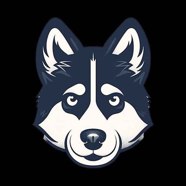 Husky Minimal Style, Love Huskies, Dog Lover by dukito