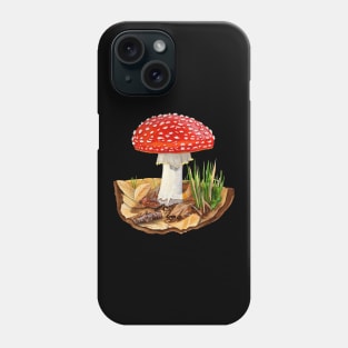 MUSHROOM ART SERIES: Fly Agaric (Amanita muscaria) Phone Case