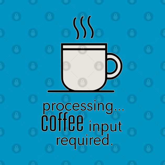 processing coffe input requierd by Fashioned by You, Created by Me A.zed