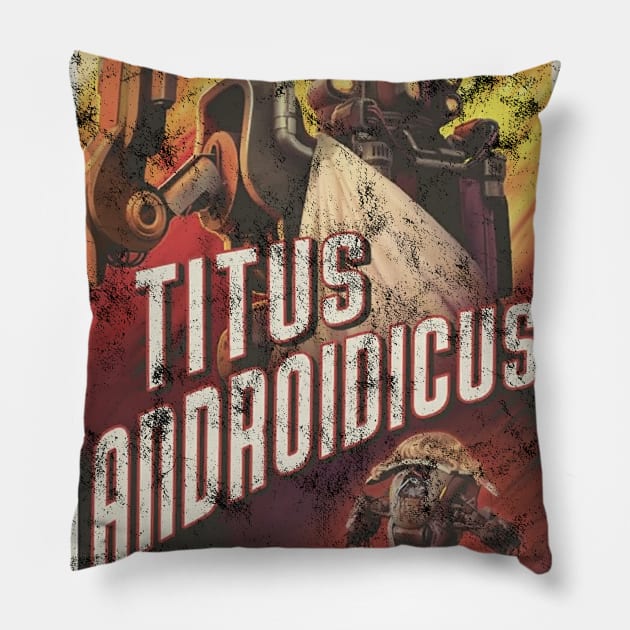 The Outer Worlds Titus Androidicus Poster Pillow by StebopDesigns