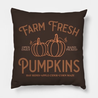 Farm Fresh Pumpkins Pillow