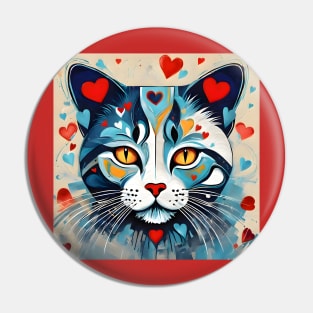 Cat Hearted Pin