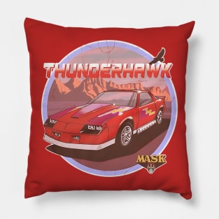 ThunderHawk Retro Car Transformations Pillow