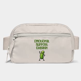 Emotional Support Gherkin, fun enthusiastic small pickle that cheers you on Bag