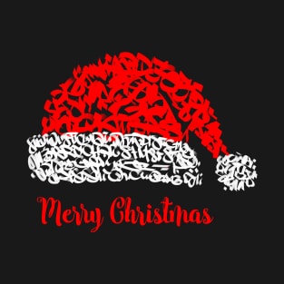 Merry Christmas Red Santa Hat / Xmas Graffiti T-Shirt