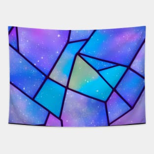 Window to the universe - Stained Glass Abstract Design Tapestry