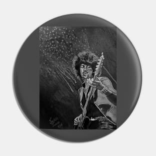 Phil Lynott - Thin Lizzy Black Pin