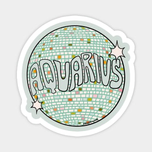 Aquarius Disco Ball Magnet