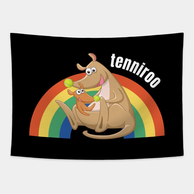 US Open Kangaroo Tenniroo Tennis Tapestry by TopTennisMerch