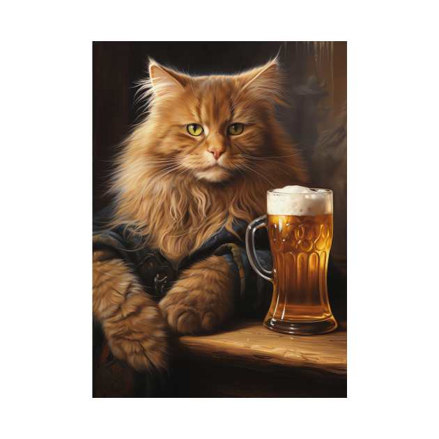 Funny Cat Beer by Nenok