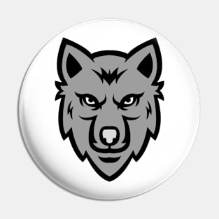 Wolf Face Logo Pin